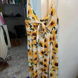 sunflower mini dress